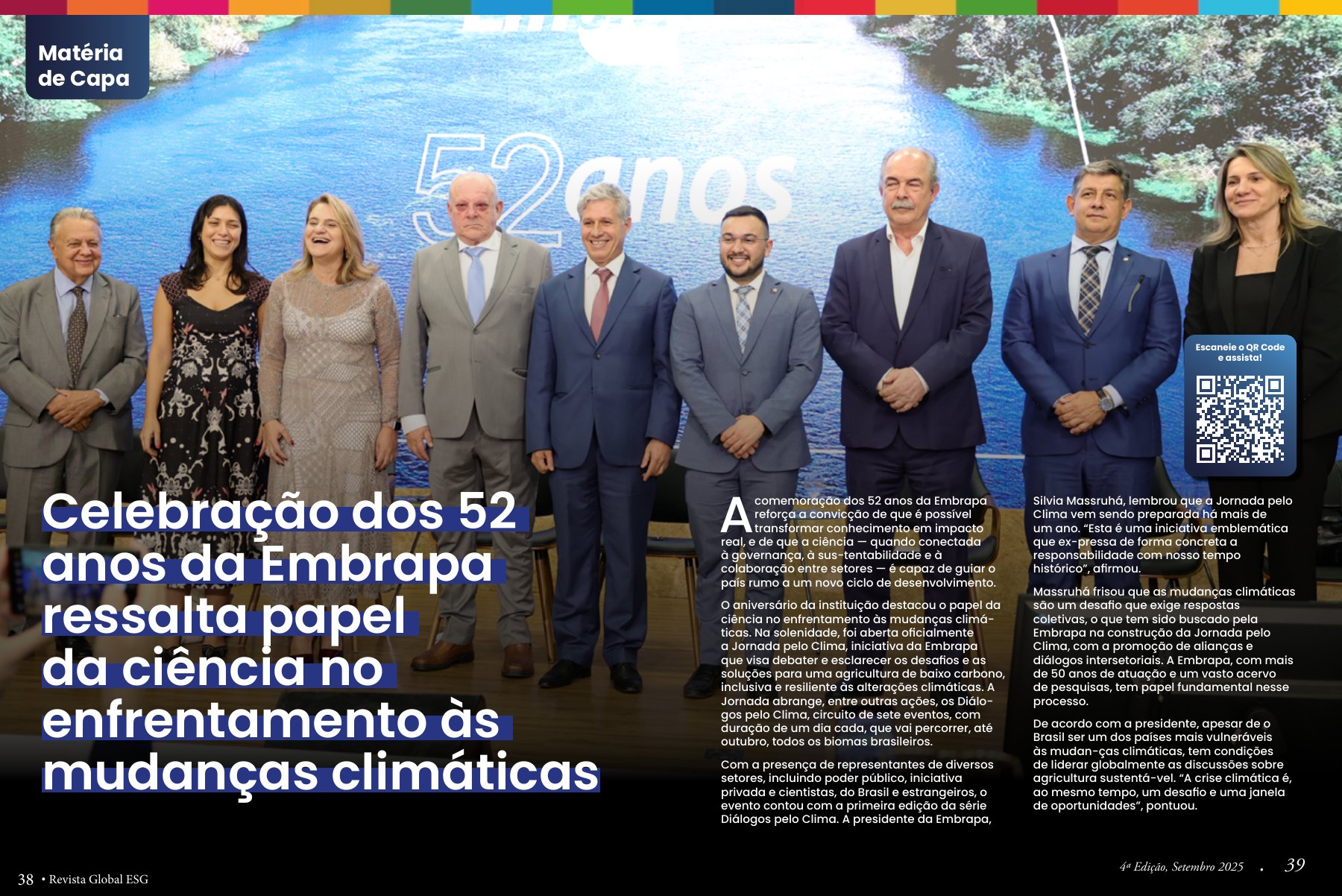 Celebração dos 52 anos da Embrapa